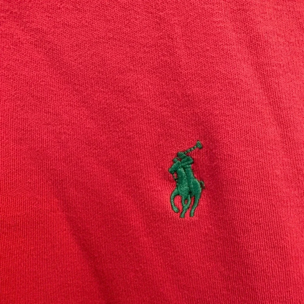 Polo Ralph Lauren Polo Shirt Mens XL Red Green Pony Cotton Short Sleeve Classic‎